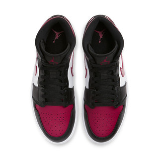 AIR JORDAN 正代系列 Air Jordan 1 Mid 男子篮球鞋 554724-066 红黑色 43