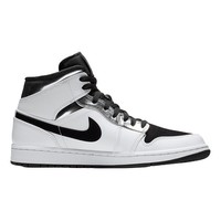 AIR JORDAN 正代系列 Air Jordan 1 Mid 男子篮球鞋 554724-121 白/银灰色 46