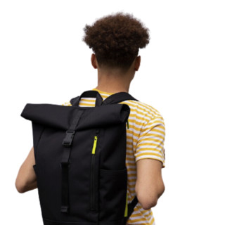 TIMBUK2 天霸 TUCK系列 男女款双肩包 TKB1010-3 音速黑/黄绿色 大号