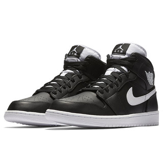 AIR JORDAN 正代系列 Air Jordan 1 Mid 男子篮球鞋 554724-038 黑色 42.5