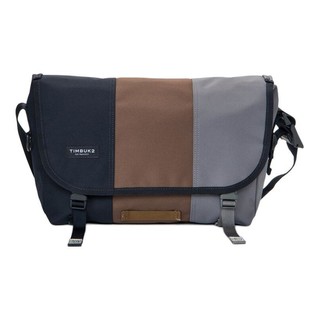 TIMBUK2 天霸 男女款帆布邮差包 TKB1974-2-6370 蓝黑色/棕色/灰色 XS