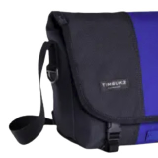 TIMBUK2 天霸 男女款帆布邮差包 TKB1974-2-7090 黑/深蓝/水蓝 S