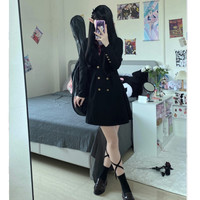 千木设计 JK制服 收腰西装连衣裙制服