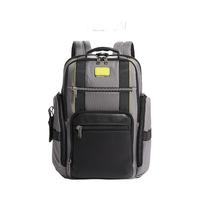 TUMI 途明  Alpha Bravo系列 男士弹道尼龙双肩包 0232389GBL 灰色/亮黄绿 中号