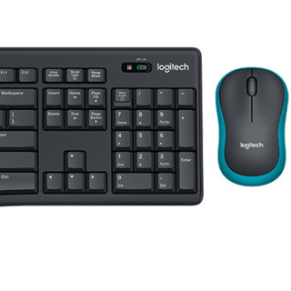 logitech 罗技 MK275 无线键鼠套装 黑蓝色