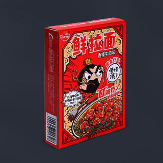 曹操饿了 鲜拉面 香辣牛肉味 225g*5盒