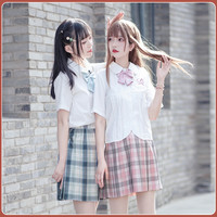 天羽川 JK制服 双子格裙买一送一
