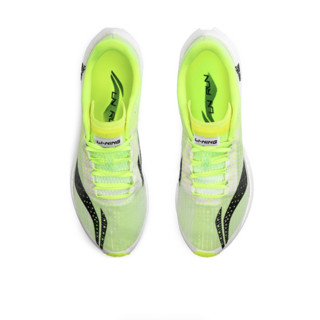 LI-NING 李宁 䨻飞电 男子跑鞋 ARMP003-1 标准白/荧光亮绿 41.5