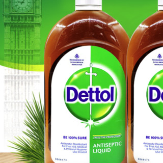 Dettol 滴露 消毒液 1L*2瓶 松木