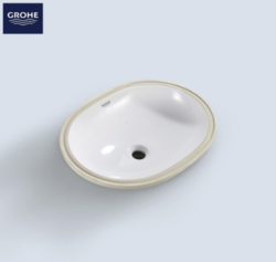 GROHE 高仪 3971100H 欧瑞斯玛 进口陶瓷台下盆 椭圆形有溢水口