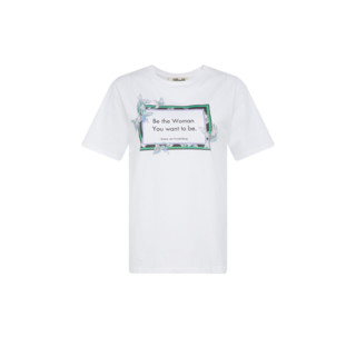 直播专享：Diane Von Furstenberg 女士纯棉短袖T恤 DVFBS4P002BRDSB