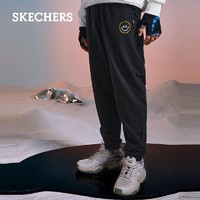 SKECHERS 斯凯奇 缤纷系列 男士针织束脚长裤  L321M177-NX
