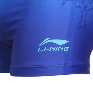LI-NING 李宁 男子平角泳裤 LSSL033 深蓝色 L
