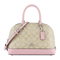 COACH 蔻驰 女士手提贝壳包 F27583 SVOSA 卡其粉色 中号