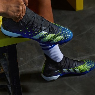 adidas 阿迪达斯 Predator Freak.3 TF 男子足球鞋 FY0623 黑色/皇家蓝/白色/荧光黄 46.5