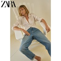 ZARA 春季新款 女装 丝缎质感经典款长袖衬衫 3666093 251