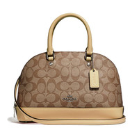 COACH 蔻驰 女士手提贝壳包 F27583 SVNID 卡其香草黄 中号