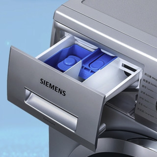 SIEMENS 西门子 速净系列 XQG80-WM12N2R80W 滚筒洗衣机 8kg 银色