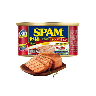 SPAM 世棒 午餐肉罐头 培根味 198g