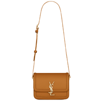SAINT LAURENT 圣罗兰 SOLFERINO系列 BOX 女士小号皮革肩背包 6343060SX0W7608 棕黄色
