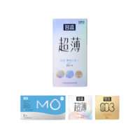 名流 安全套套装(薄润三合一30只+MO超薄2只+超薄隐薄2只+003超薄2只)