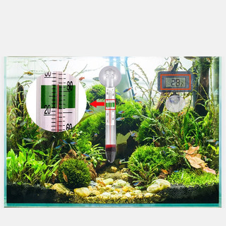 亚峰（yafeng）鱼缸温度计测水温观赏鱼水族箱专用家用防水小胖潜水 标准长温度计白棒