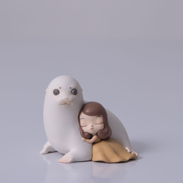 可米生活海洋之歌系列雪球海豹明雪白lite