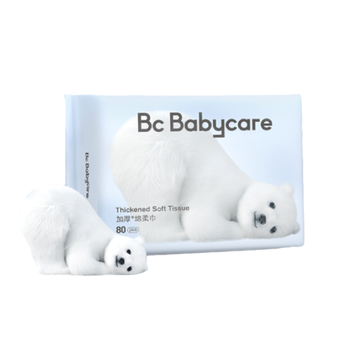 婴儿小熊洗脸巾 80抽12包