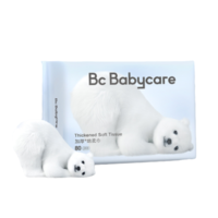 babycare 婴儿加厚绵柔巾 干湿两用 80抽