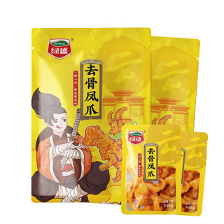 绿盛 去骨凤爪（柠檬酸辣味）90g*2袋一城一味休闲零食下