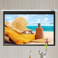 OWLENZ 欧乐思 白玻纤电动幕布 100英寸 16:9