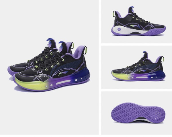 lining李宁驭帅1442low奥兰多暮色男款实战篮球鞋