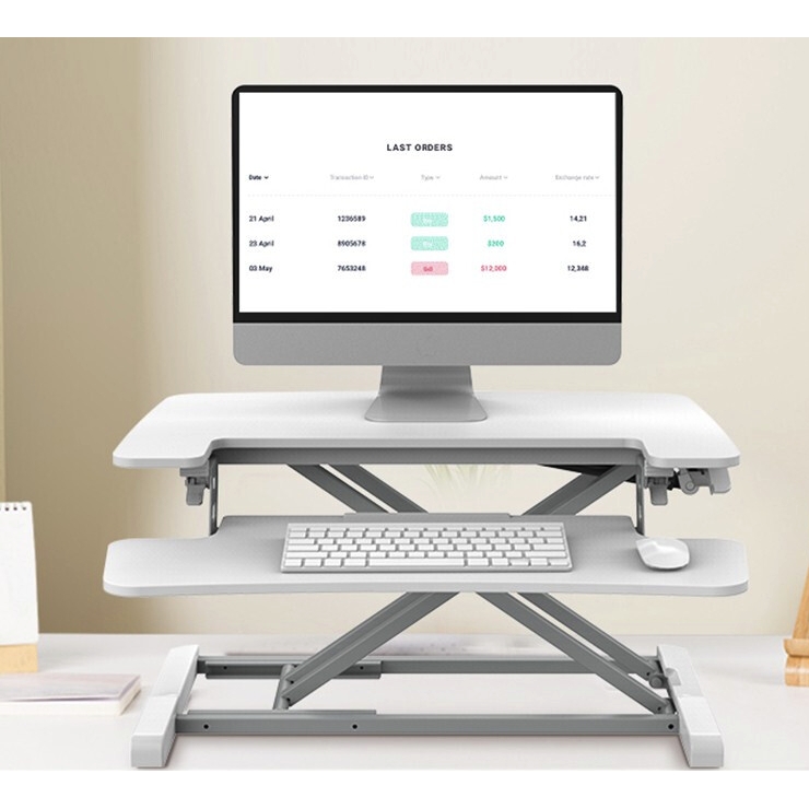 FitStandFS5S 站立式办公升降台 雅白