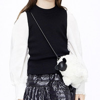 Little MO&CO. 女童圆领毛织长袖