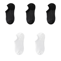 LOVE FITS 女士船袜套装 TGC-C210772 5双装(黑色*3+白色*2）