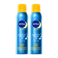 NIVEA 妮维雅 冰爽透明防晒喷雾 200ml*2