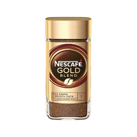 Nestlé 雀巢 英国进口雀巢Nestle咖啡金牌速溶GOLD咖啡粉无蔗糖至臻原味/浓郁速溶纯咖啡英国进口阿拉比卡咖啡 金牌咖啡 Gold 原味速溶黑咖啡粉200g
