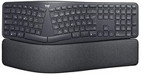 logitech 罗技 ERGO K860键盘RF 无线+蓝牙，标准，QWERTZ，黑色