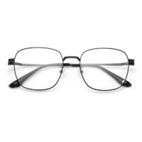 Coastal Vision 镜宴&essilor 依视路 CVF2021BK 黑色金属眼镜框+钻晶A4系列 1.60折射率 非球面镜片