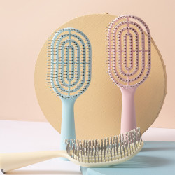 miniso名创优品梳子立式长柄骨梳带清洁刷