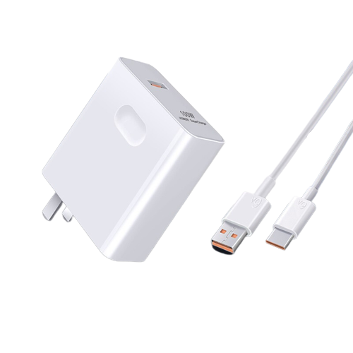 HONOR 荣耀 手机充电器 USB-A 100W+Type-C 6A 数据线 白色