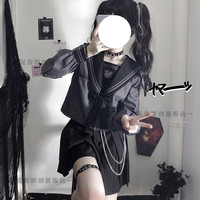 Hua-Jian-Sen 花见森 JK制服 魔偶 日系不良水手服 2件套装