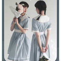 天羽川 JK制服 奥黛丽小姐盛夏服连衣裙