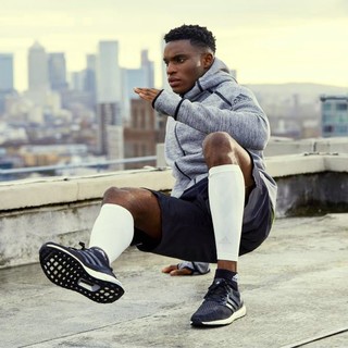 阿迪达斯（adidas）小腿护腿袜 护具女压缩袜套男跑步运动 篮球护腿 一对装白色-S / M码ADSL-13323WH