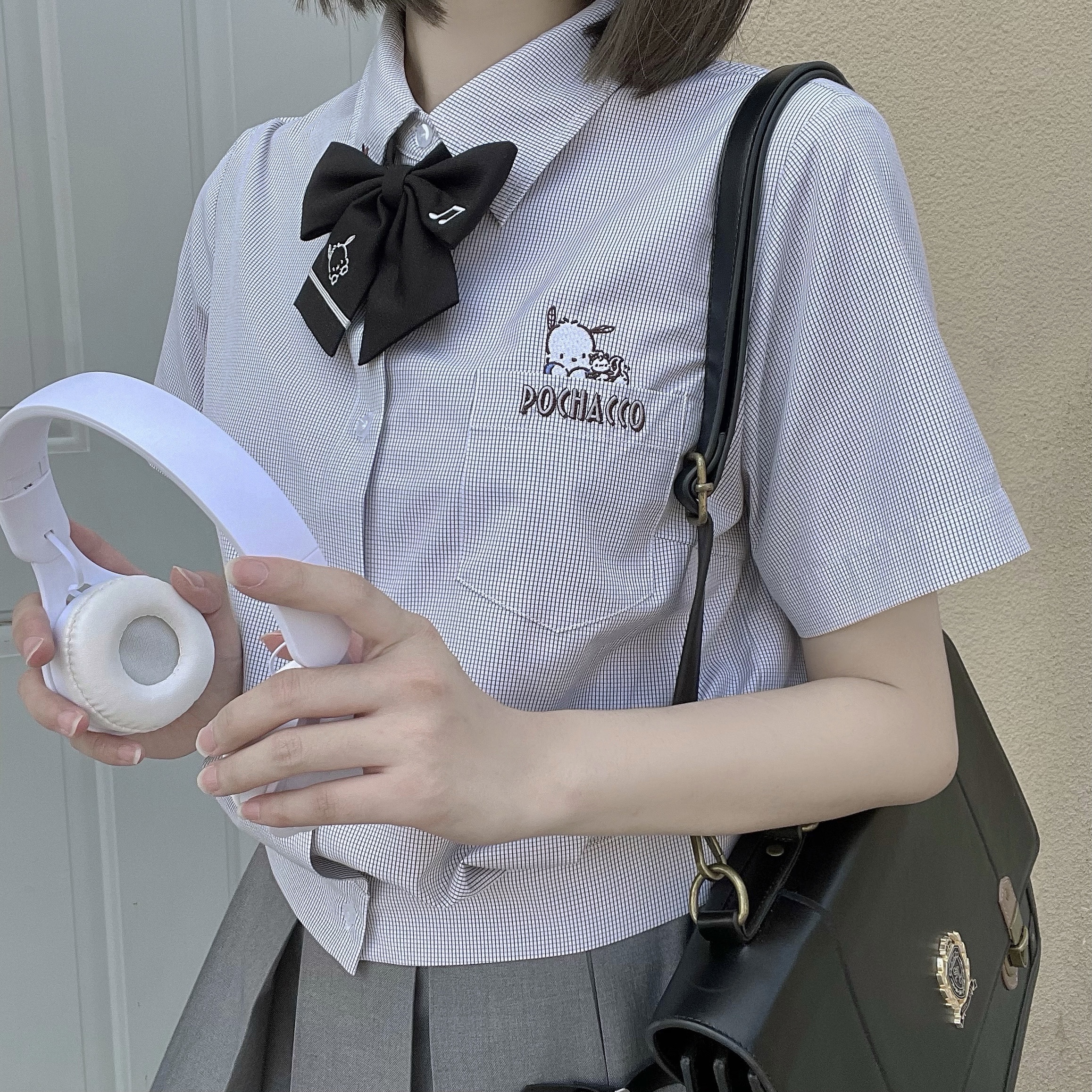 Kyouko 梗豆 JK衬衫 三丽鸥联名款 格子衬衫
