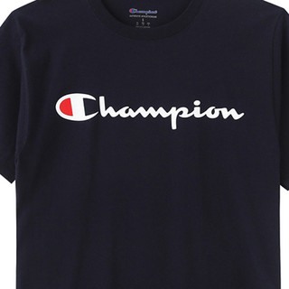 Champion 男女款圆领短袖T恤 GT23H-Y06794 深蓝色 S