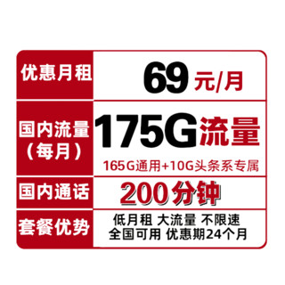 China unicom 中国联通 5G惠卡 69元/月