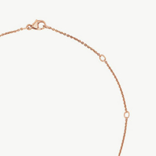 DE BEERS 戴比尔斯 DEWDROP系列 J5FU22Z00K 圆形18K玫瑰金钻石项链 0.62克拉 45cm