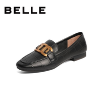 PLUS会员：BeLLE 百丽 B0762AA2 女士羊皮革乐福鞋