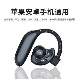 艾米尼（AMINY） UFO无线蓝牙耳机IPX6防水骑行单耳适用苹果华为小米手机 紫色-按键版